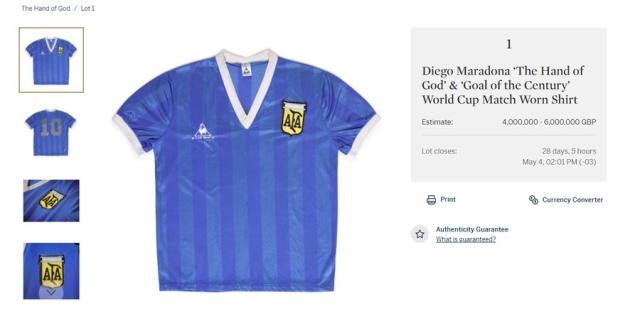 BetVictor伟德官方网站-阿网红发起众筹 想拍下“上帝之手”球衣 接它回家